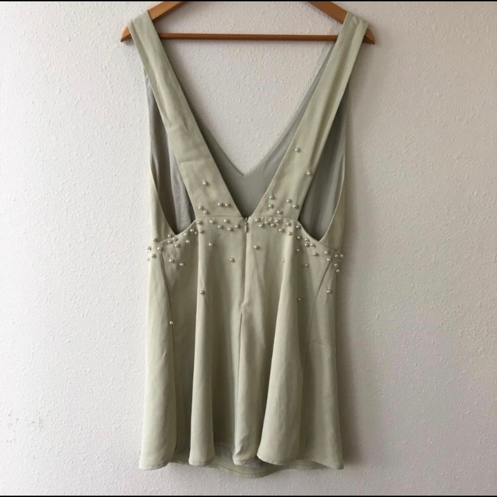 Wildfox NWT Coda Mini Dress with pearls. Size L. - Picture 2 of 6